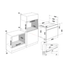Whirlpool Built-in Oven MSA I 5G3F IX Dimensions