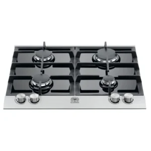 La Germania P6401G9X12 Black Glass Gas Hob