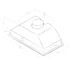 Elica GR 72 Concealed Hood PRF0142633 Dimensions