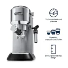 Delonghi EC685M Dedica Metal with features