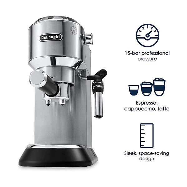 Delonghi EC685M Dedica Metal with features Delonghi EC685M Dedica Metal with features
