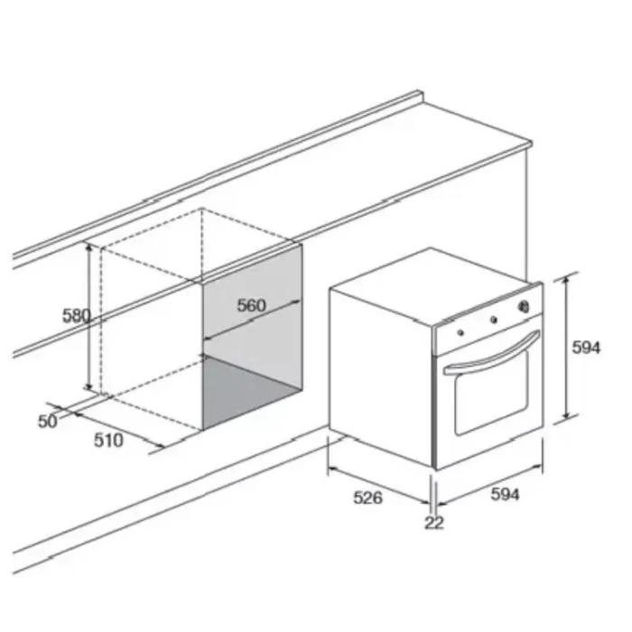 Lofra FOS64GG Dimensions Lofra FOS64GG Dimensions