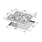Lofra HLNM6G0 dimensions