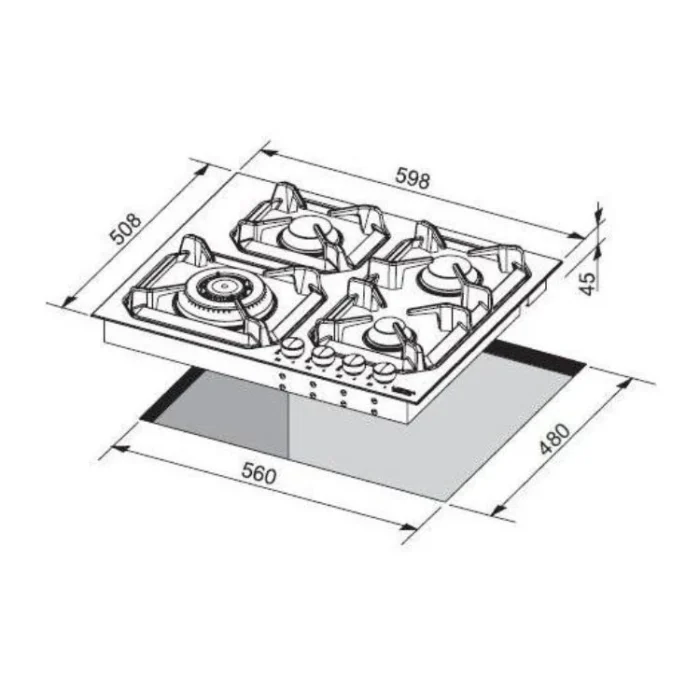 Lofra HLNM6G0 dimensions Lofra HLNM6G0 dimensions