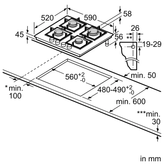 Bosch prp6a6h40r Dimensions Bosch prp6a6h40r Dimensions