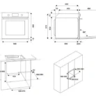 La Germania 60cm Built-in Oven Dimensions