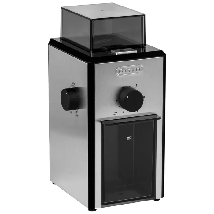 Delonghi KG89 electric coffee grinder angle View