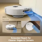 Dreame D30 Ultra RTD31TE White Robot Vacuum Cleaners Extended Brushes