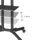 Hama 00220874 TV Trolley Base