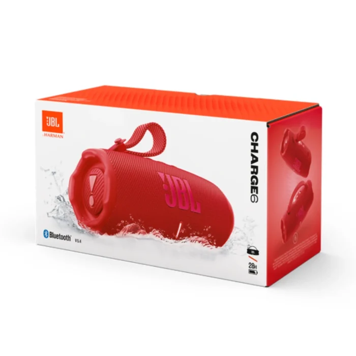 JBL Charge 6 Bluetooth Speaker Red Box