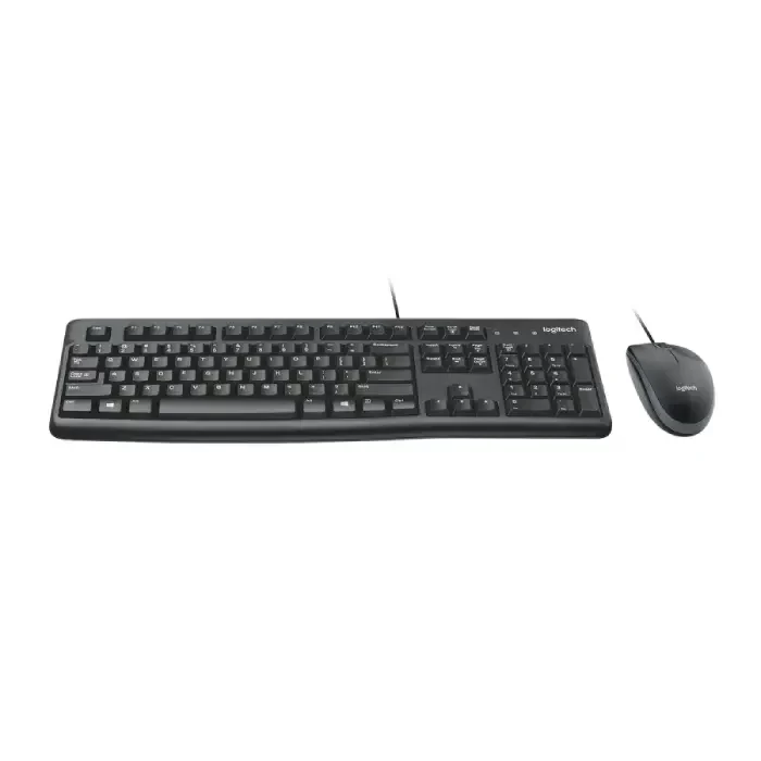 Logitech MK120 Wired Keyboard and Mouse Front View