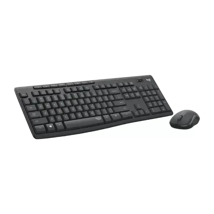 Logitech MK295 Silent Wireless Keyboard and Mouse Combo Angle View Logitech MK295 Silent Wireless Keyboard and Mouse Combo Angle View