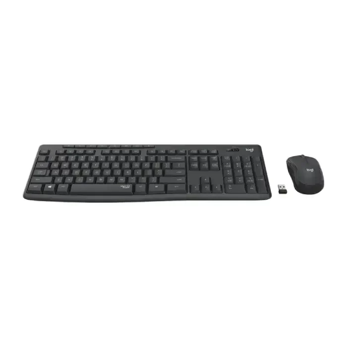 Logitech MK295 Silent Wireless Keyboard and Mouse Combo Front View Logitech MK295 Silent Wireless Keyboard and Mouse Combo Front View