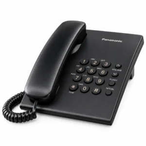 Panasonic KX-TS500MXB Black Corded Desk Phone
