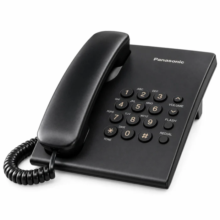 Panasonic KX-TS500MXB Black Corded Desk Phone Panasonic KX-TS500MXB Black Corded Desk Phone