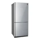 Sharp SJGV73 Silver Glass Bottom Mount Refrigerator