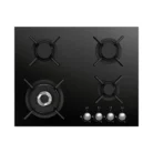 Smalvic CG604VTEL 60cm Built-in Black Glass Gas Hob