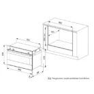 Smalvic F90 90cm Built-in Gas Oven Dimensions